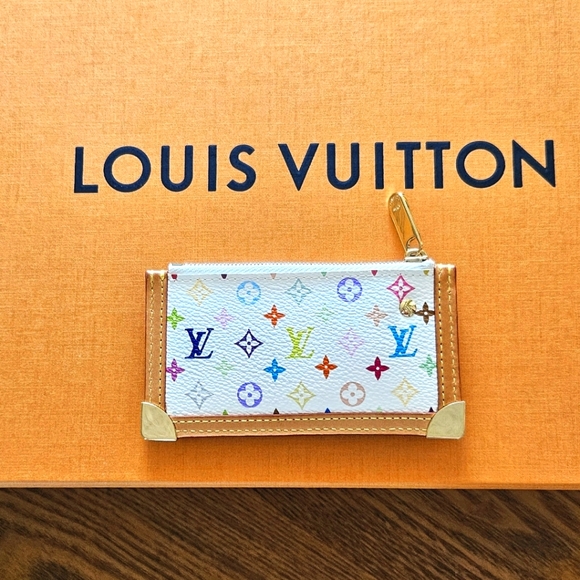 Louis Vuitton Accessories - ☆ MINT☆ Louis Vuitton x Takashi Murakami Multicolor Pochette Cles Blanc